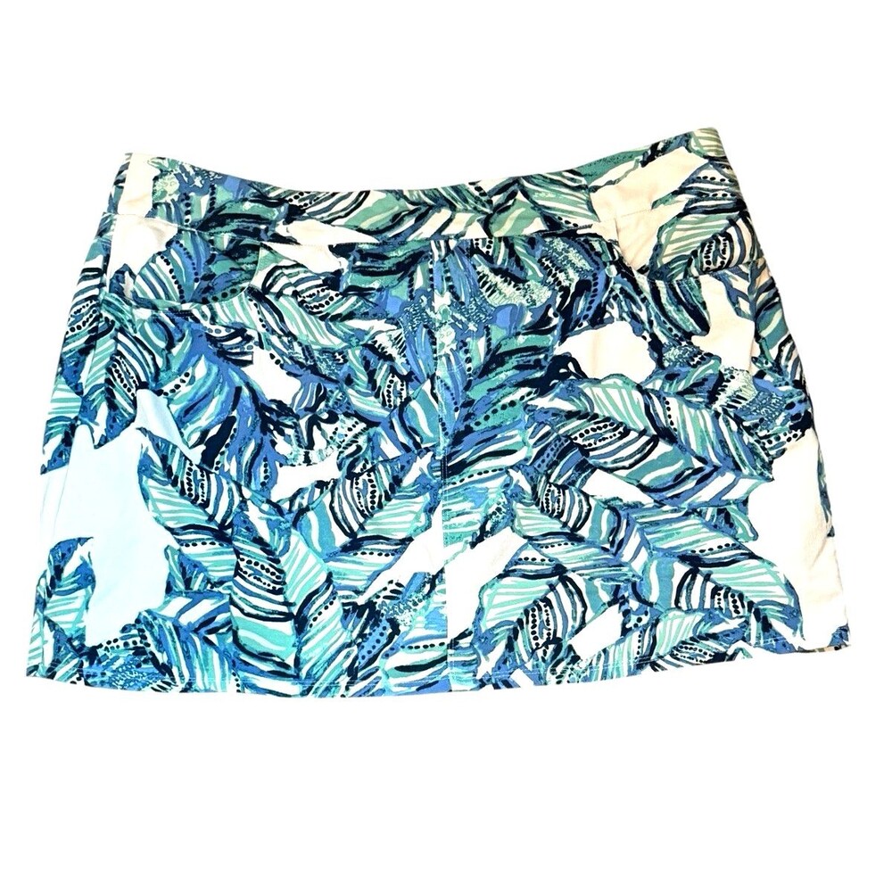 Soft Surroundings Skort Skirt Women's Size PXL Slimsation Floral Pockets Stretch